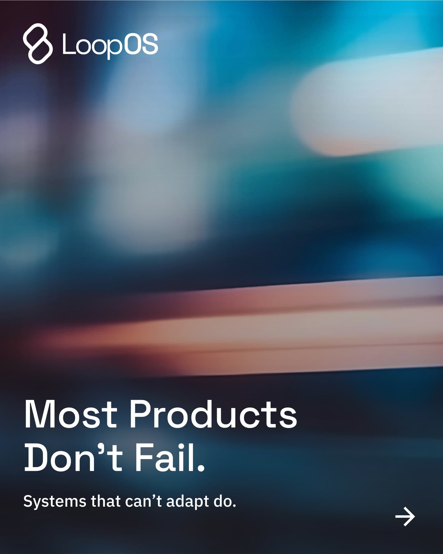 A LoopOS insight card reading that most products do not fail, systems do.